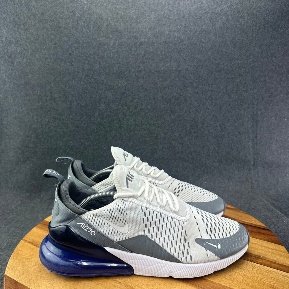 Nike Air Max 270 White Persian Violet Dark Grey AH8050-107 Men's Size 12